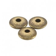 DQ Metall disc Perle 4x1.5mm Antik Bronze